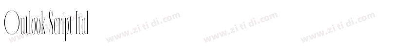 Outlook Script Ital字体转换